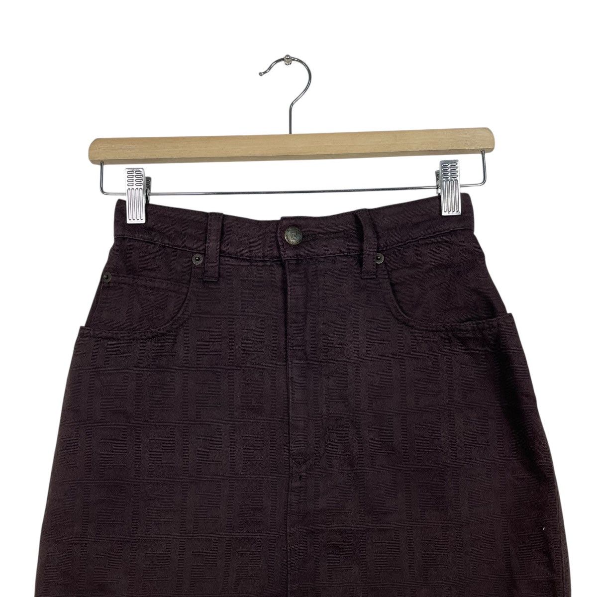 Fendi Vintage Fendi Zucca Skirt Size 27" / US 4 / IT 40 - 2 Thumbnail