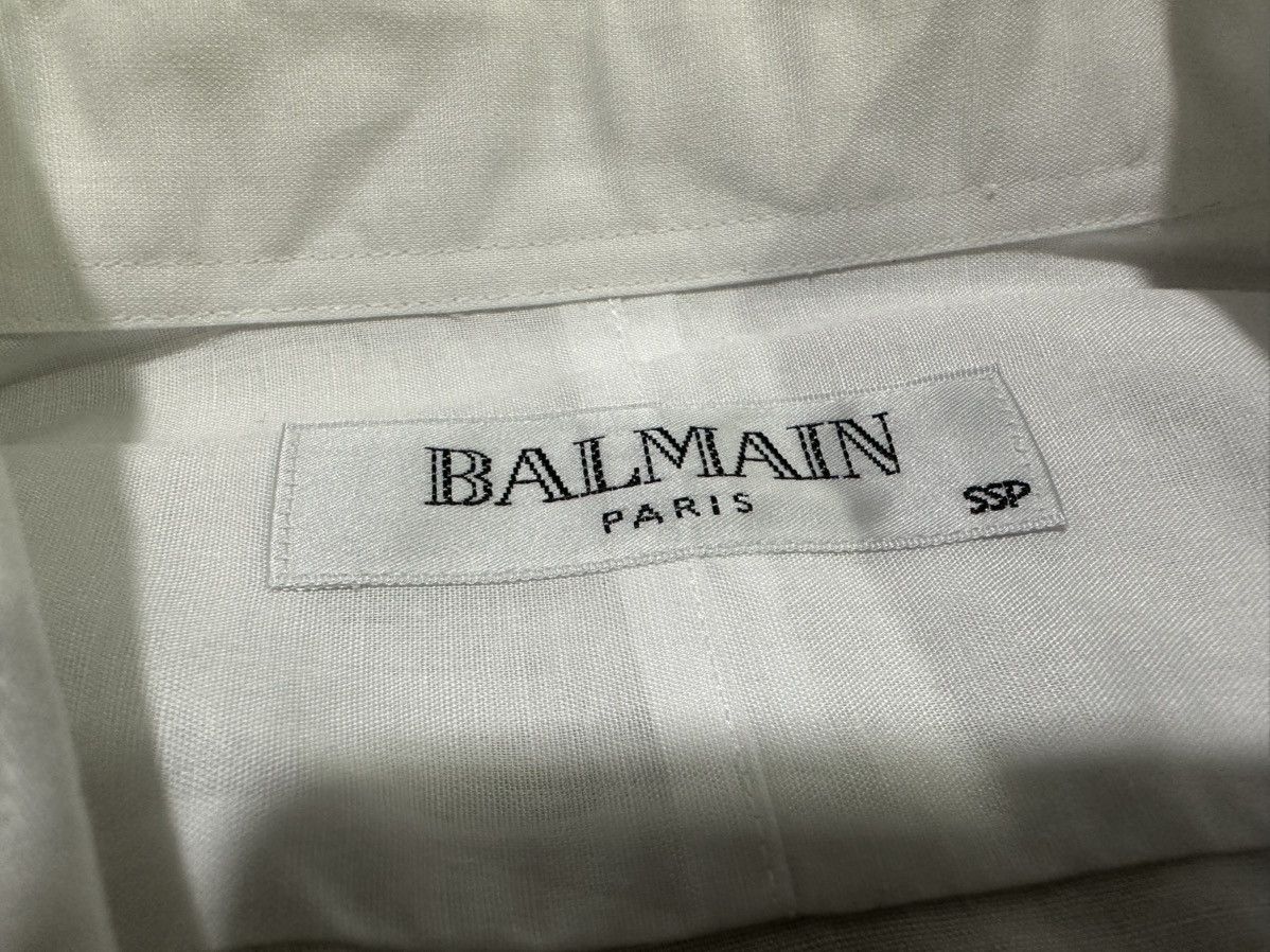 Other 🔥Vintage Balmain White Formal Shirt Long Sleeve Size US S / EU 44-46 / 1 - 4 Thumbnail