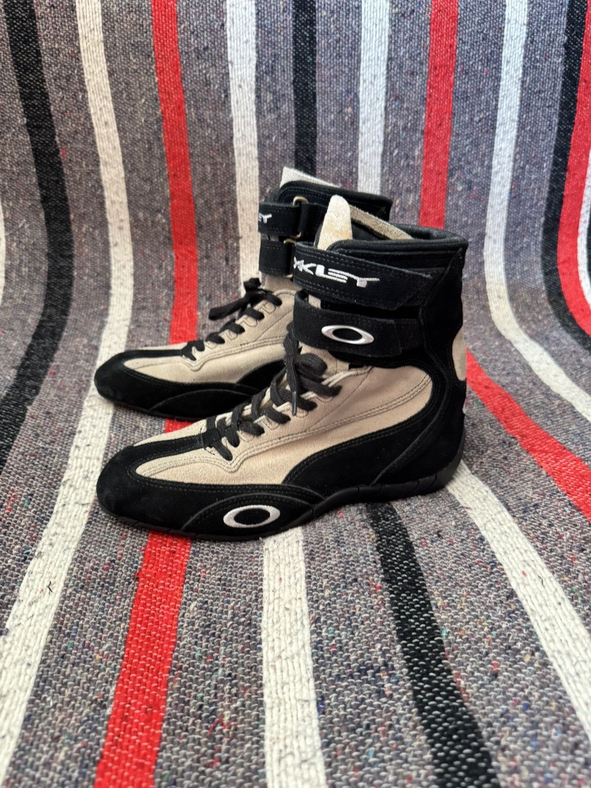 Vintage Vintage 2005 Oakley Racing Boxing y2k Suede Hi Sneakers Size US 7.5 / IT 37.5 - 6 Thumbnail