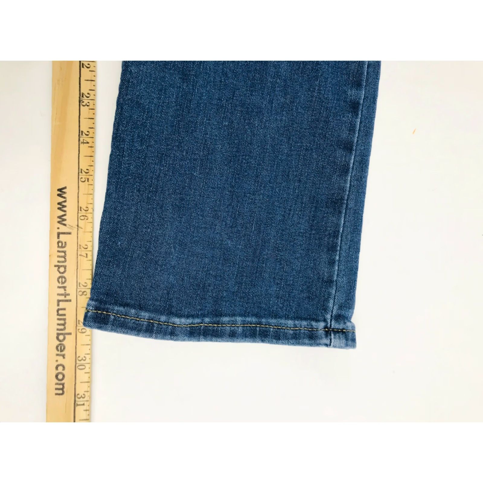 Lee Lee Jeans Women's Size 34 Blue Secretly Shape Regular Fit Straight Leg Mid Rise Jeans Size 24" / US 00 / IT 34 - 5 Thumbnail