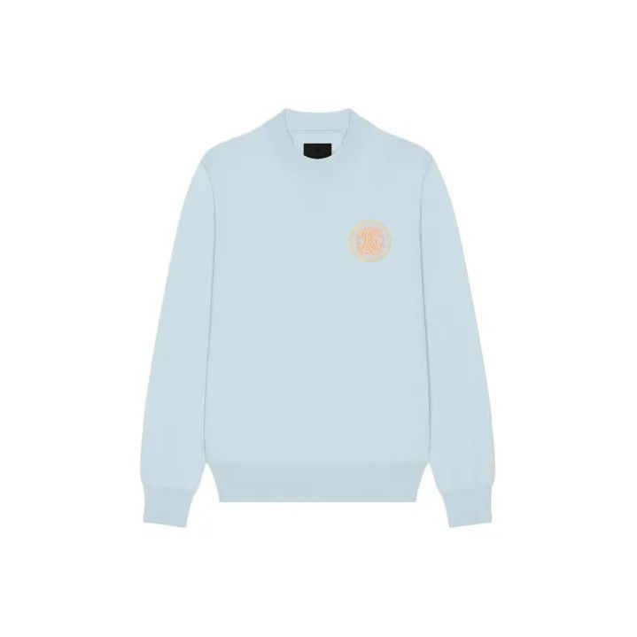Givenchy Givenchy Men's Embroidered Crewneck Long-Sleeve Sweatshirt Size US M / EU 48-50 / 2 - 1 Thumbnail