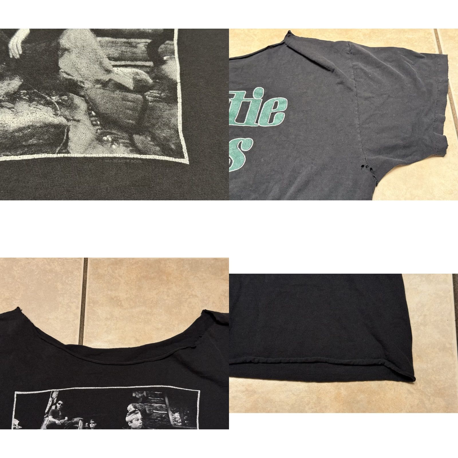Thrasher VINTAGE Winterland Beastie Boys Cropped Chopped Thrashed T-Shirt XL Black 90s Hip Hop Rap Band NY Punk MCA Mike D Ad-Rock Size US XL / EU 56 / 4 - 8 Thumbnail