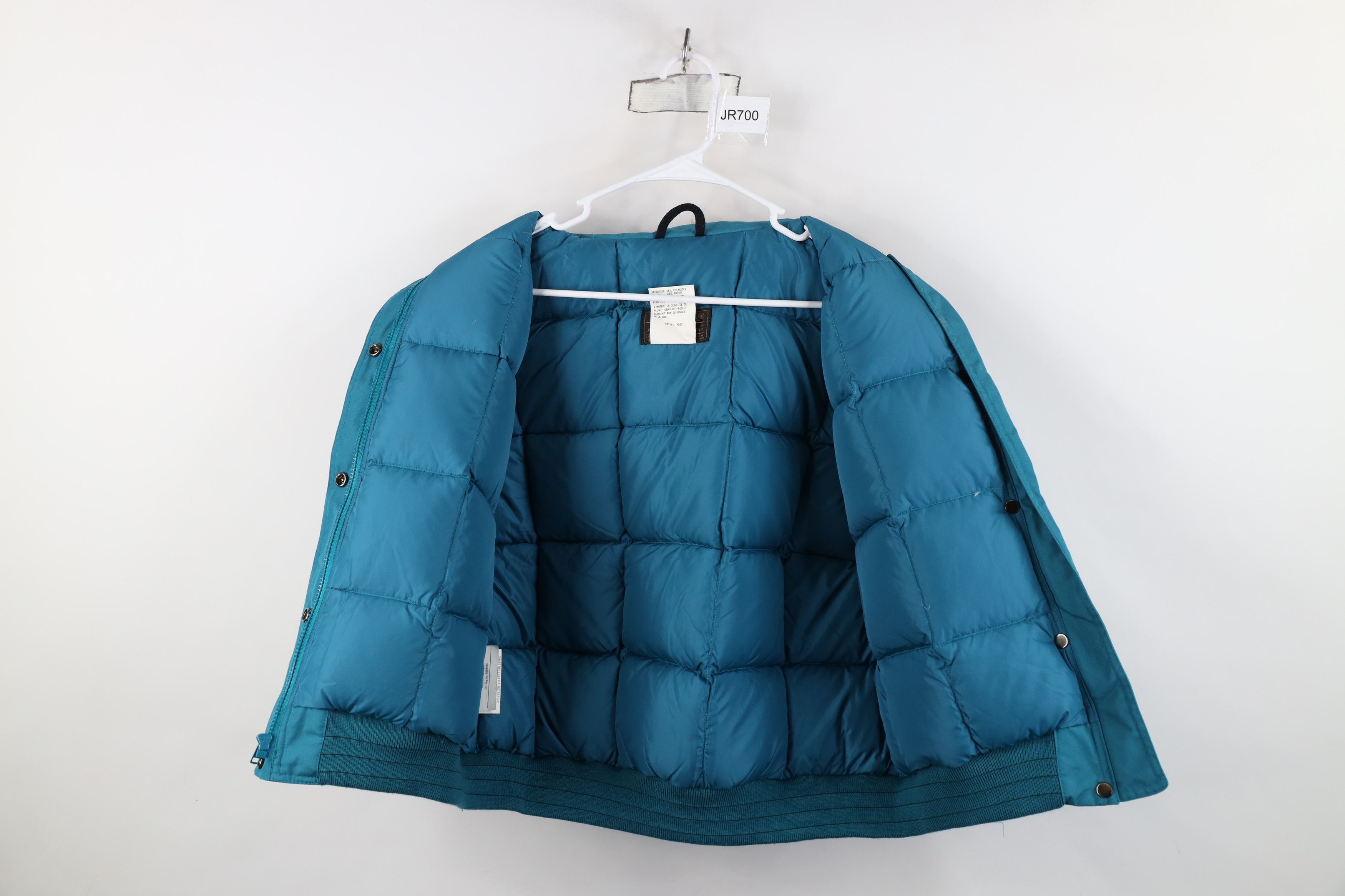 Eddie Bauer Vintage 90s Eddie Bauer Goose Down Puffer Vest Jacket Teal Size L / US 10 / IT 46 - 7 Thumbnail