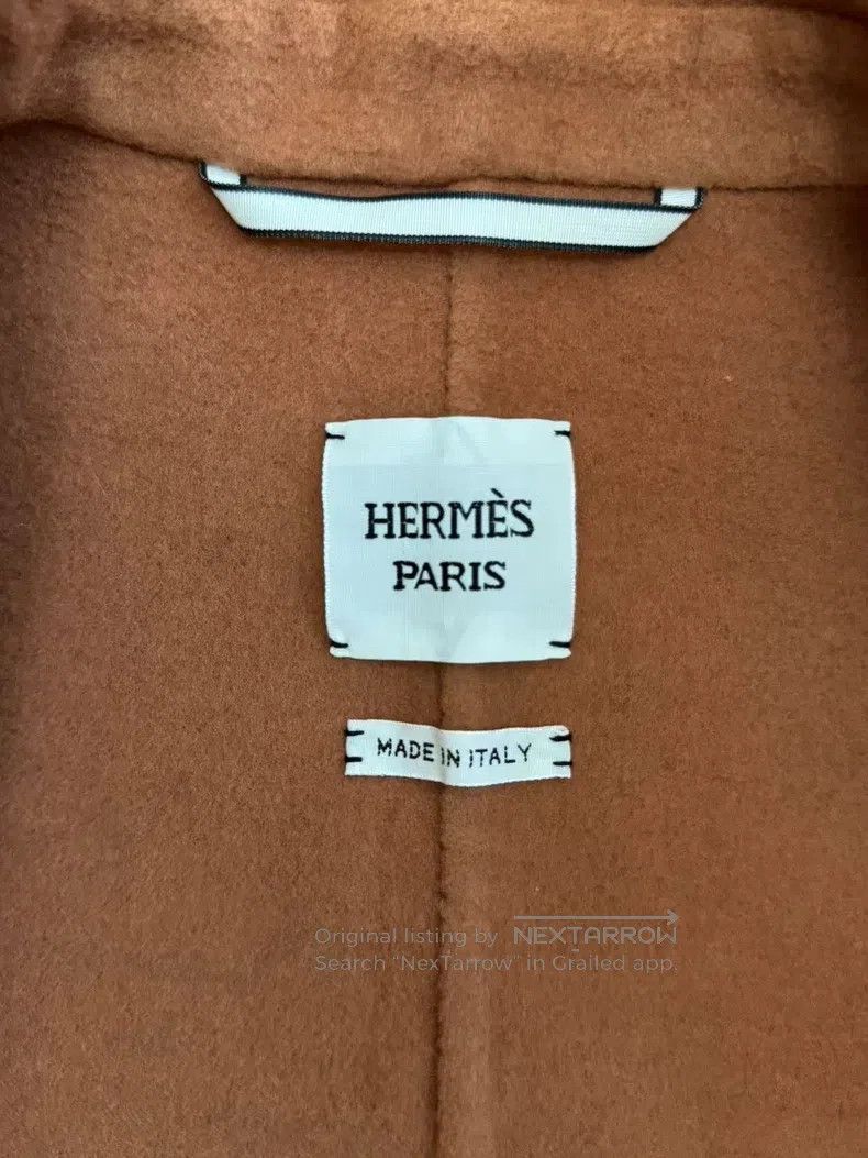 Hermes Hermes Pumpkin Color 100% Pure Cashmere Coat Size XXS / US 00 / IT 34 - 4 Thumbnail