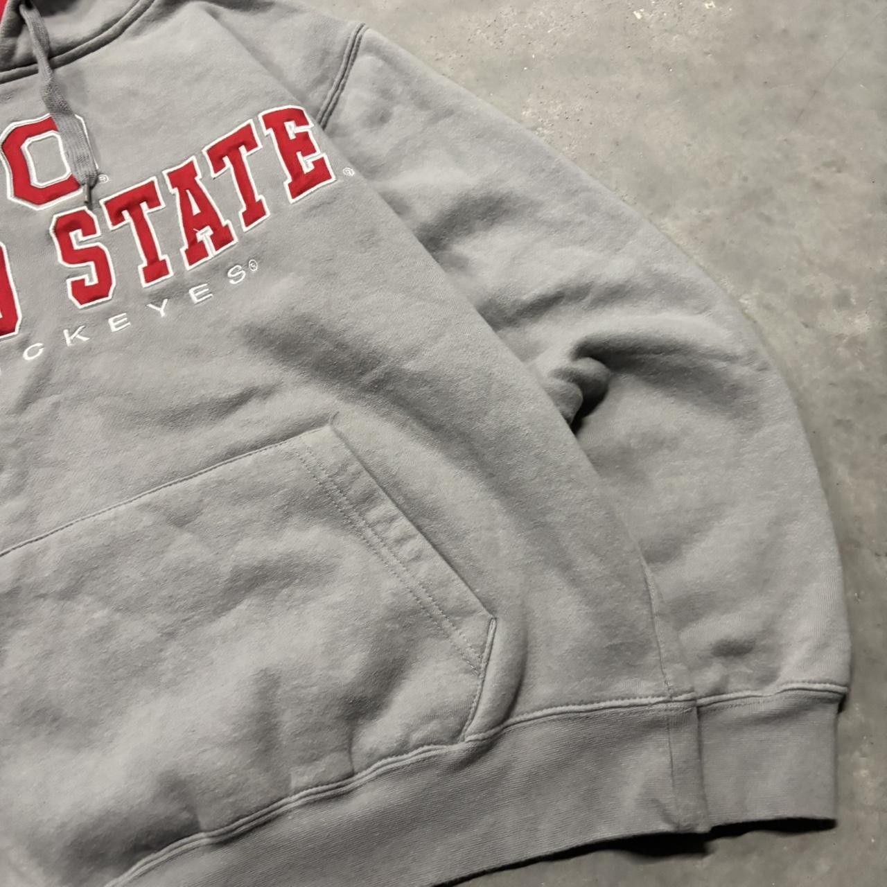 Japanese Brand × Vintage Crazy Vintage Y2K/2000s Grey Ohio State College Essential Hoodie! Size US S / EU 44-46 / 1 - 4 Thumbnail