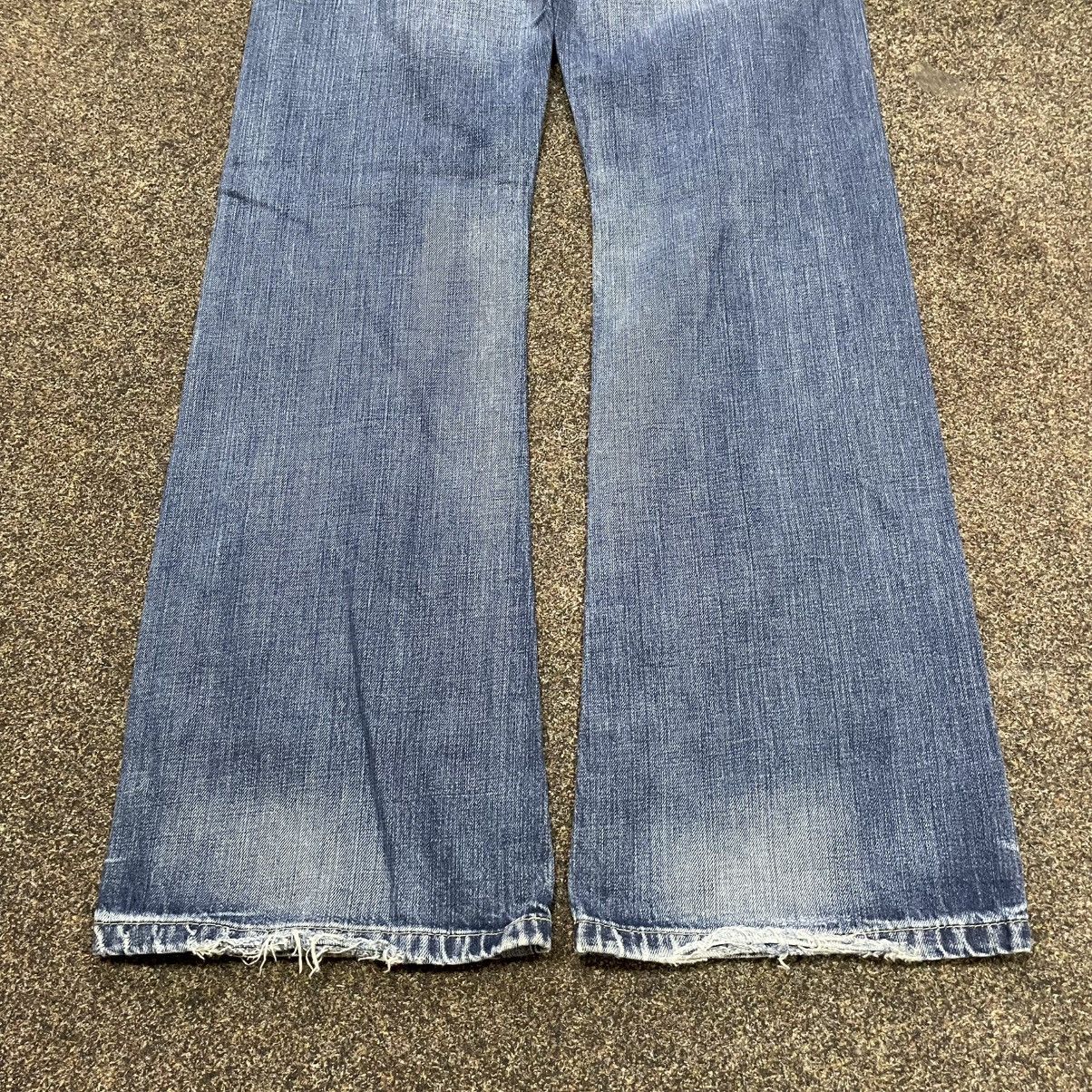 Vintage Vintage Y2K Baggy Wide Leg Faded Jeans Skater Graphic 33 Size US 33 - 2 Thumbnail