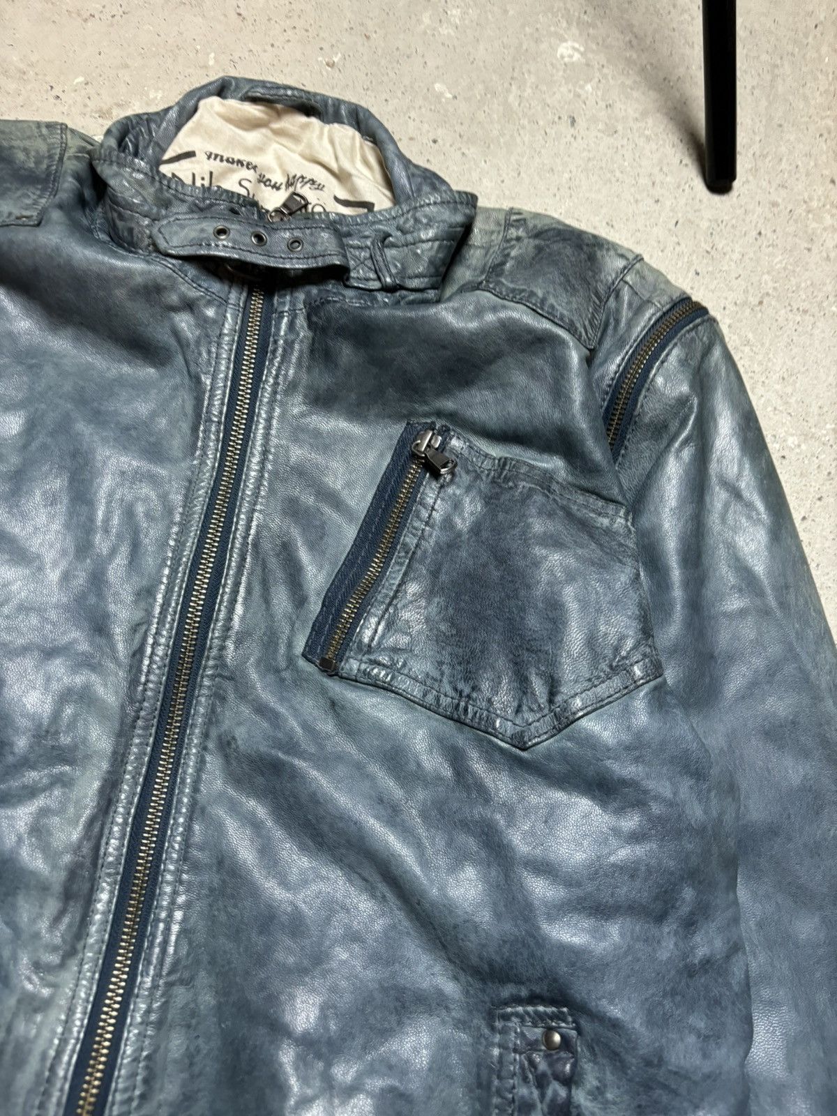 Vintage Vintage y2K Denim Goods Transformer Motorcycle Leather Jacke Size M / US 6-8 / IT 42-44 - 3 Thumbnail
