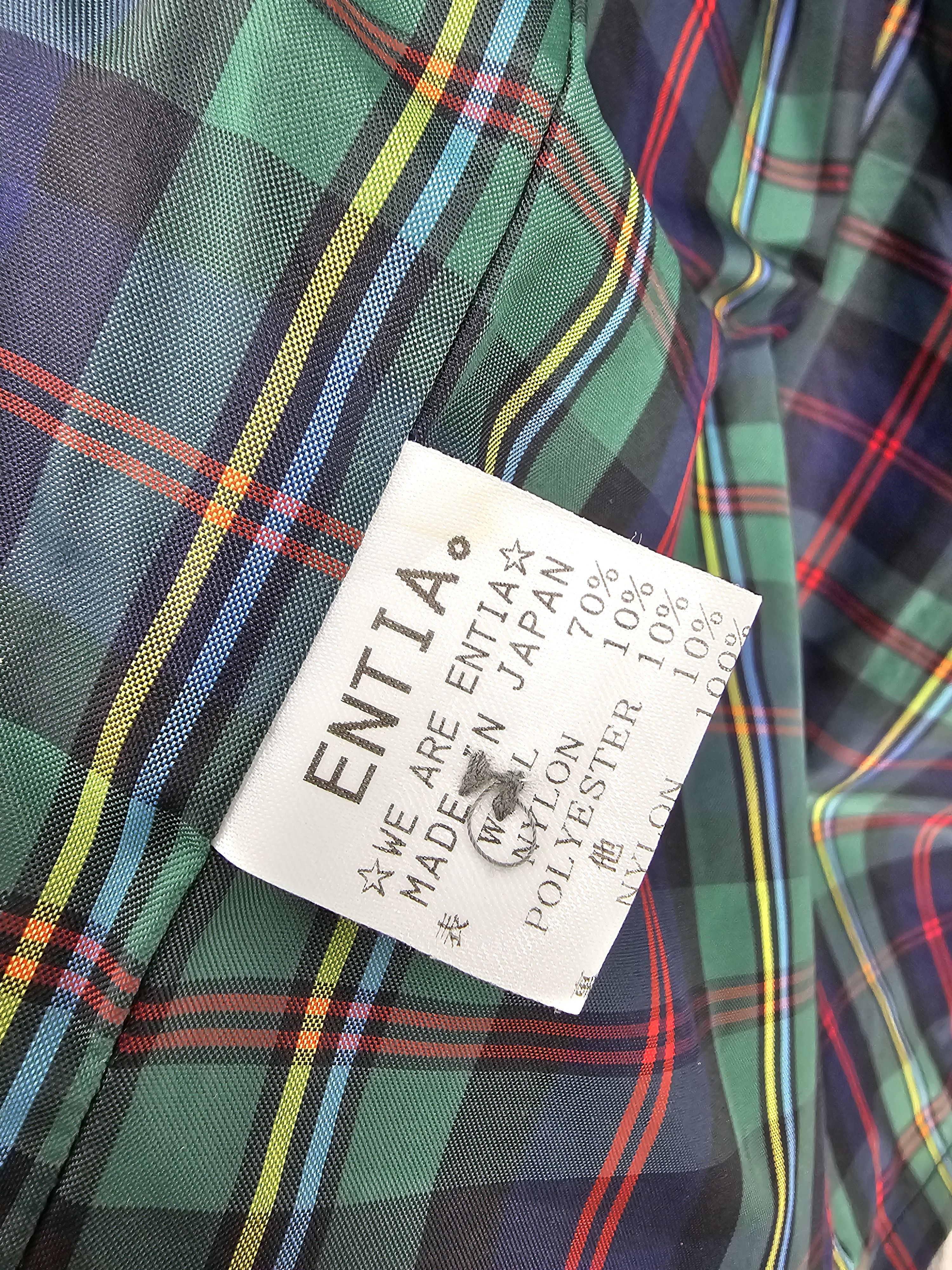Japanese Brand ENTIA Casual Wool Plaid Checked Designer Jacket J0120 Size US L / EU 52-54 / 3 - 13 Thumbnail