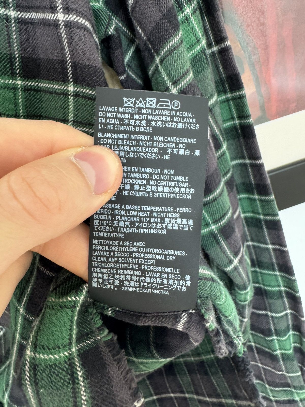 Saint Laurent Paris Hedi Slimane Saint Laurent Paris SLP Button Flannel Shirt Size US M / EU 48-50 / 2 - 8 Thumbnail