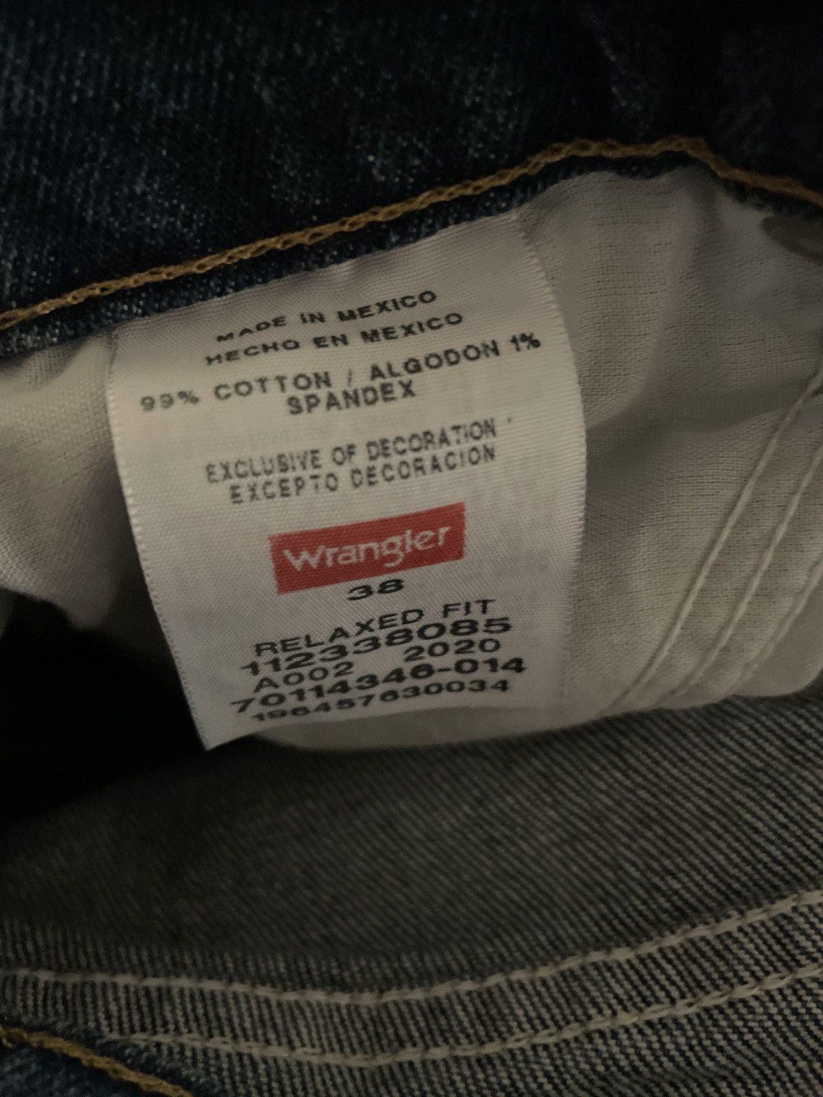Designer × Vintage × Wrangler Wrangler Denim Blue Jean Shorts Jorts Waist 38 Relaxed Fit Size US 38 / EU 54 - 15 Thumbnail