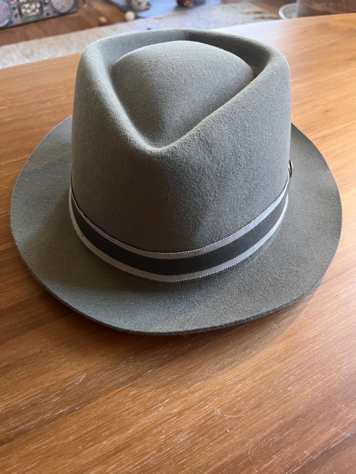 Goorin Bros. Wool Felt Goorin Bros Brothers Fedora Hat Green XXL 7 7/8 Size ONE SIZE - 5 Thumbnail