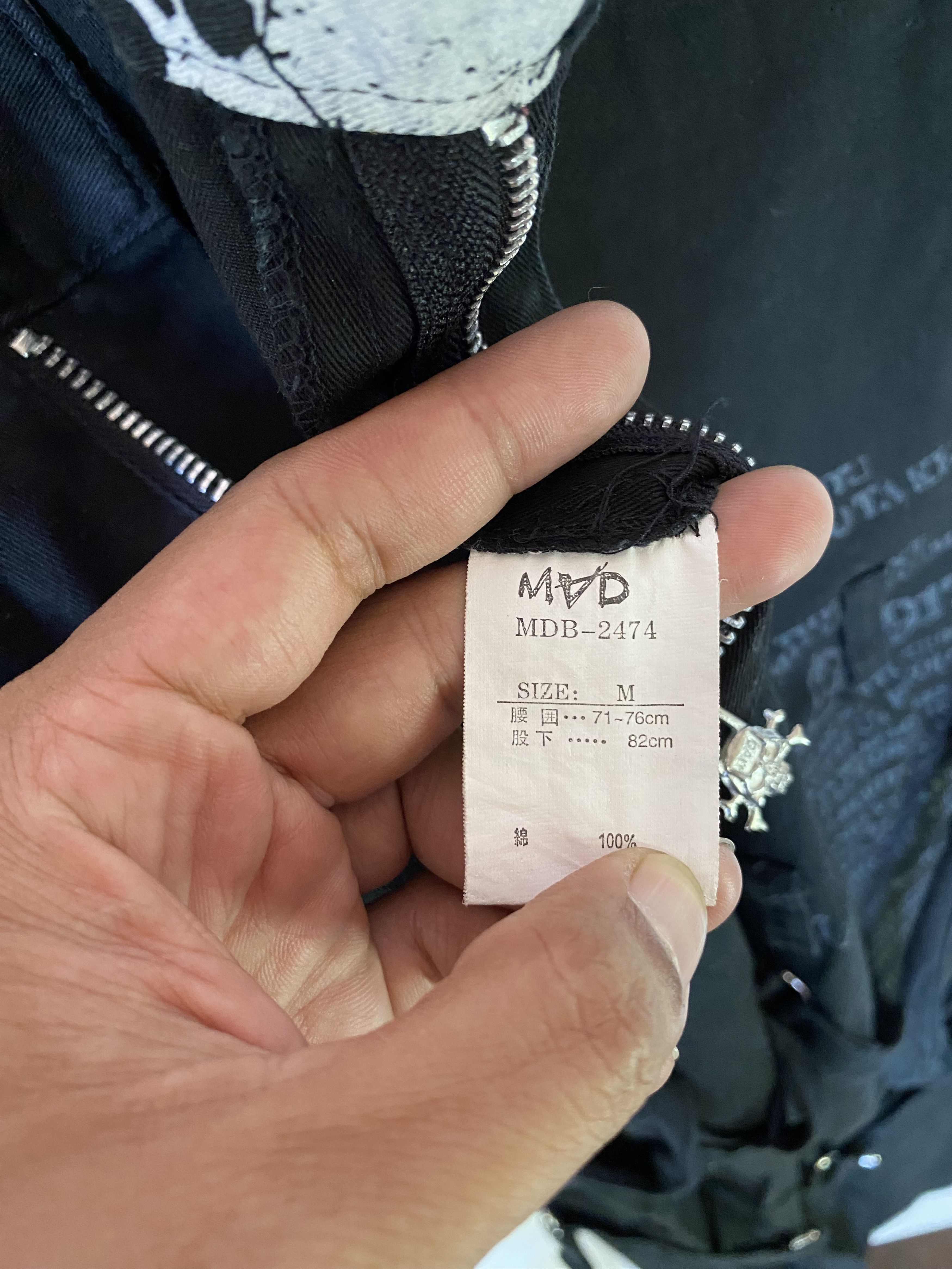 Hysteric Glamour × Japanese Brand 2000s Mad Punk printed zipped bondage pant Size US 29 - 11 Thumbnail
