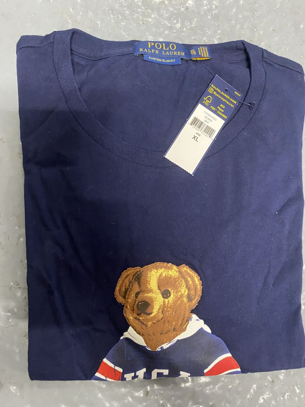 Polo Ralph Lauren Polo Ralph Lauren USA Hockey Bear T Shirt Navy Size US XL / EU 56 / 4 - 3 Thumbnail