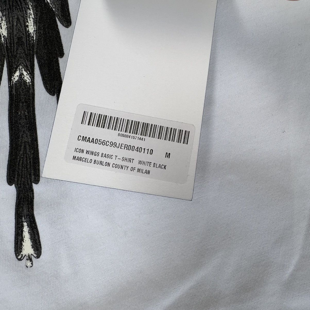 Marcelo Burlon Marcelo Burlon County of Milan Icon Wings basic t-shirt Size US M / EU 48-50 / 2 - 5 Thumbnail