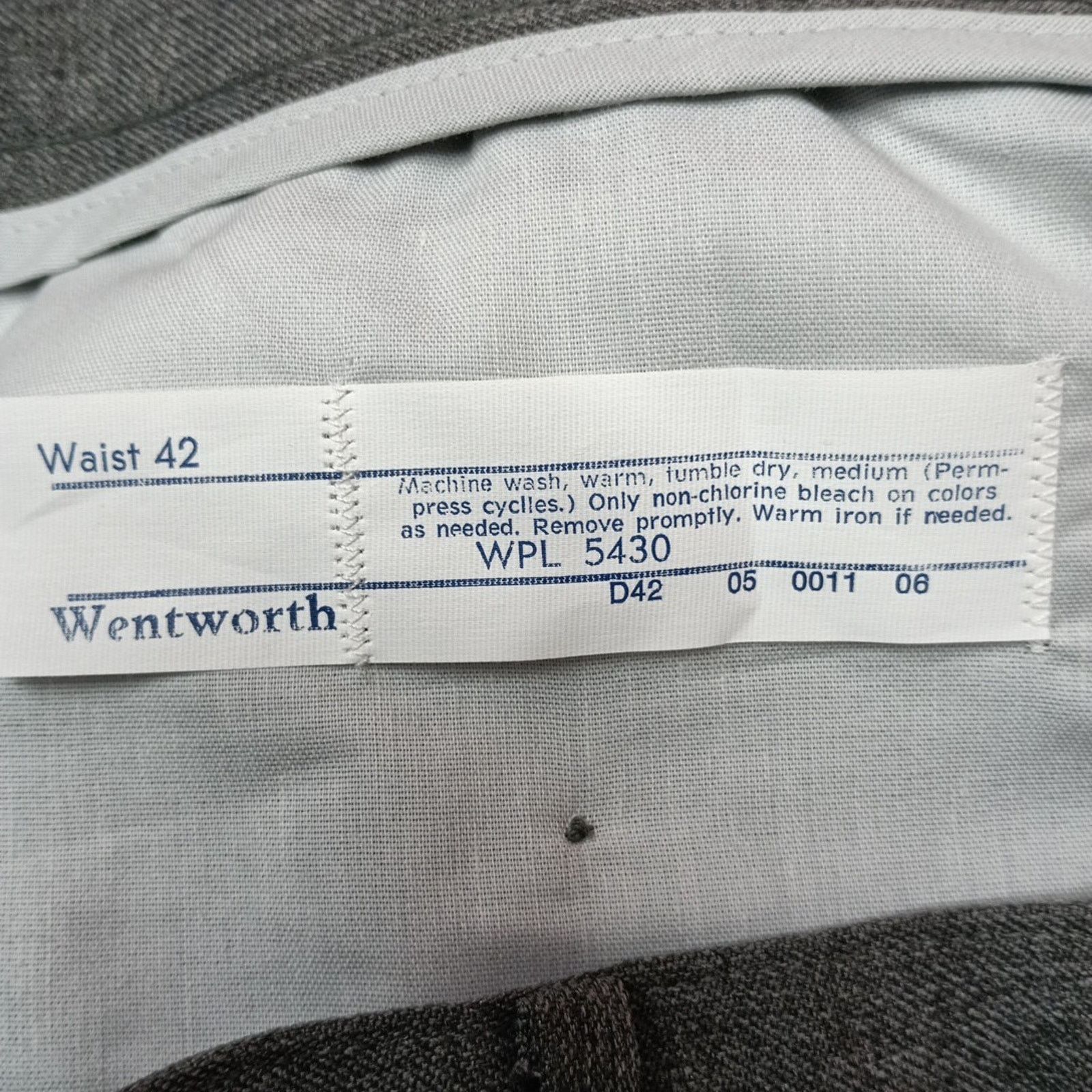 Other Wentworth Action Pants Men's Size 42x30 Gray Straight Leg Size US 42 / EU 58 - 7 Thumbnail
