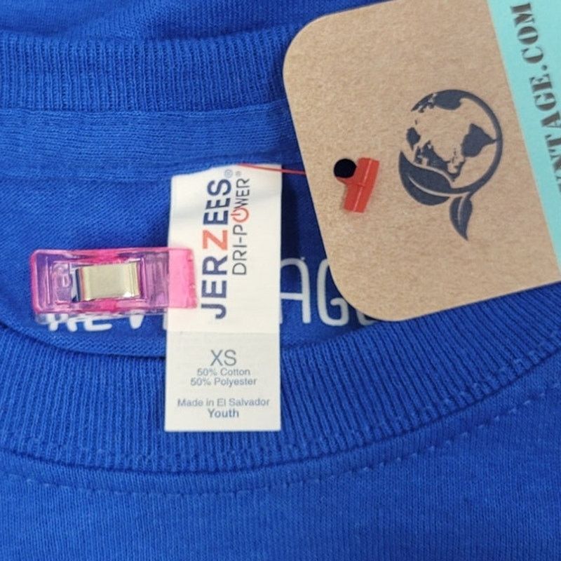 Jerzees New Hand Printed Kids XS Flower Short Sleeve PolyCotton Tee Size US XS / EU 42 / 0 - 4 Thumbnail