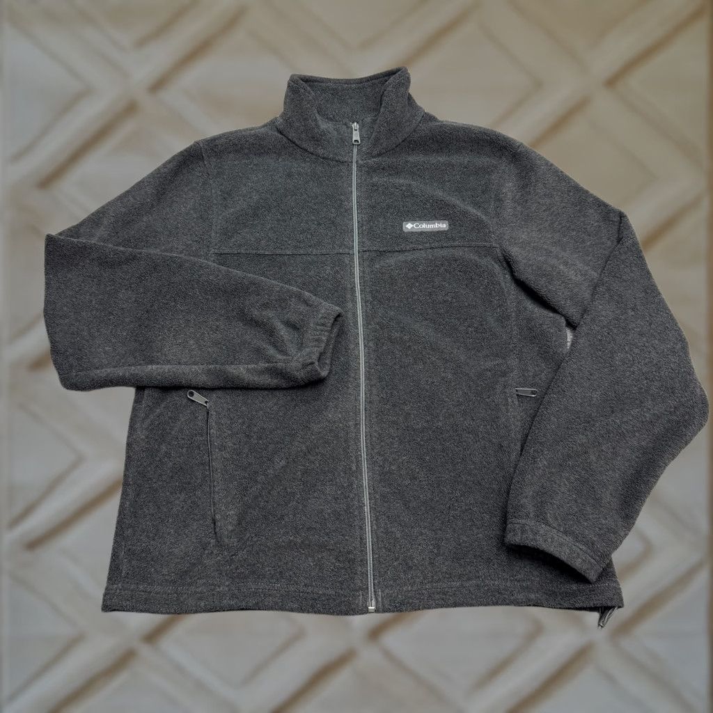 Vintage Columbia Steens Mountain Fleece Jacket Mens M Gray Full Zip Outdoor Hiking Jacket Size US M / EU 48-50 / 2 - 1 Thumbnail