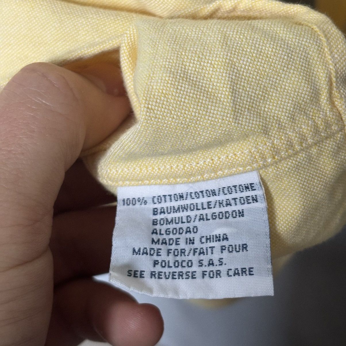 Polo Ralph Lauren Polo Ralph Lauren shirt Blake cotton yellow large vintage Size US L / EU 52-54 / 3 - 4 Thumbnail