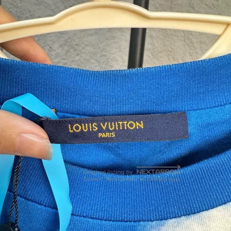 Louis Vuitton Louis Vuitton Blue Sky and White Cloud Short Sleeve Size US S / EU 44-46 / 1 - 2 Thumbnail