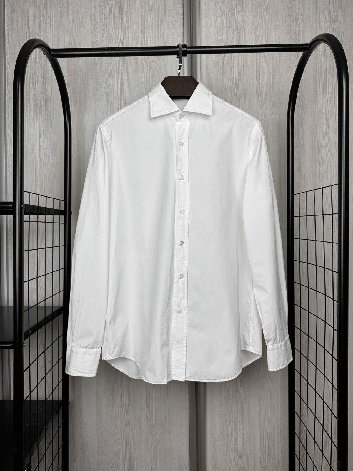 Salvatore Piccolo Salvatore Piccolo Napoli white cotton long sleeve shirt 16 Size US L / EU 52-54 / 3 - 1 Thumbnail