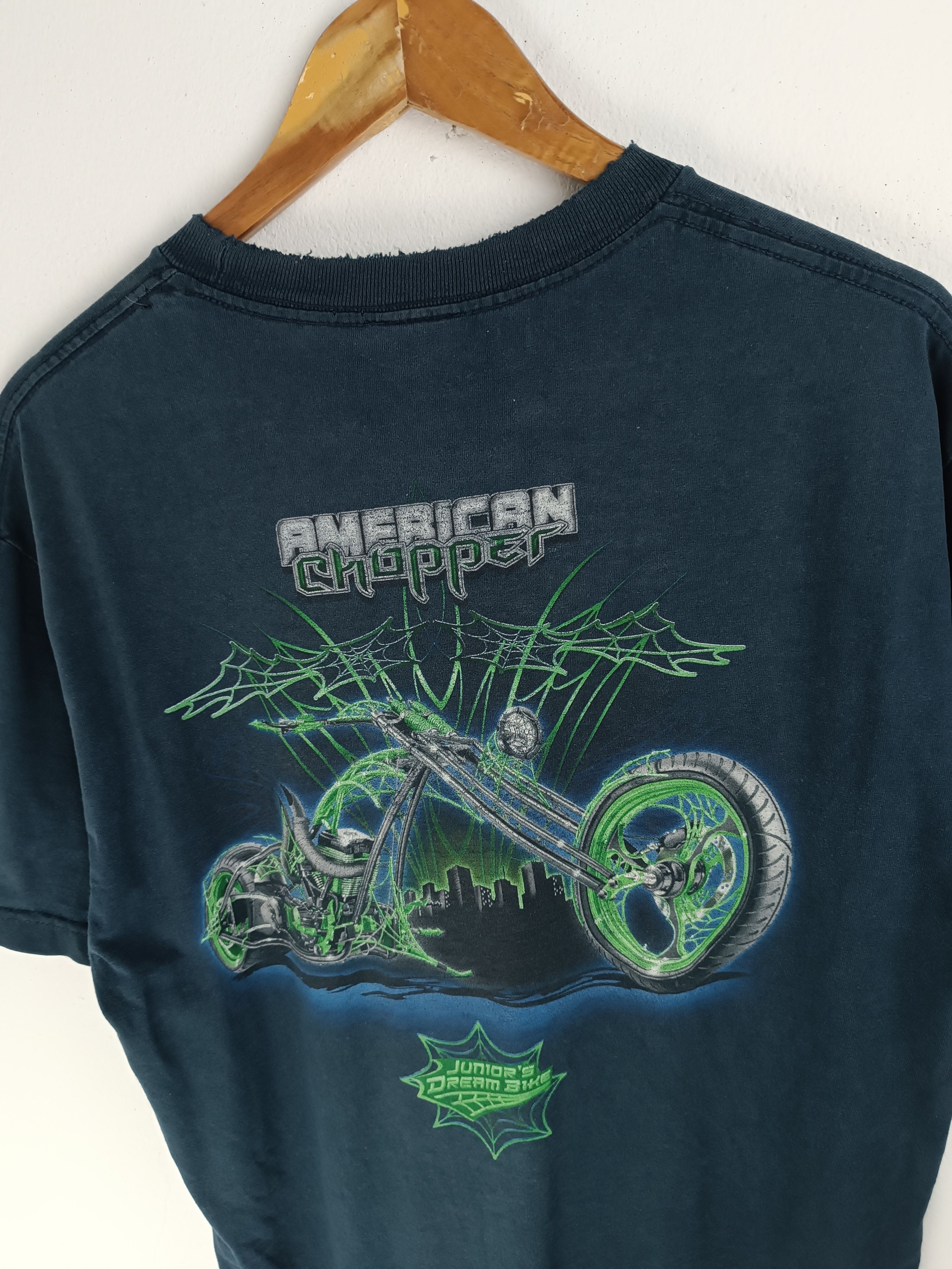 Harley Davidson THRASHED FADED VINTAGE Y2K AMERICAN CHOPPER west coast Size US L / EU 52-54 / 3 - 18 Thumbnail