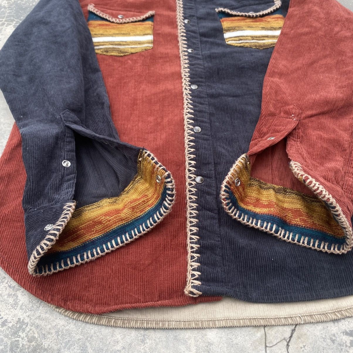 semanticdesign SEMANTIC DESIGN Western Stone Snap Button Corduroy Shirt Size US M / EU 48-50 / 2 - 4 Thumbnail