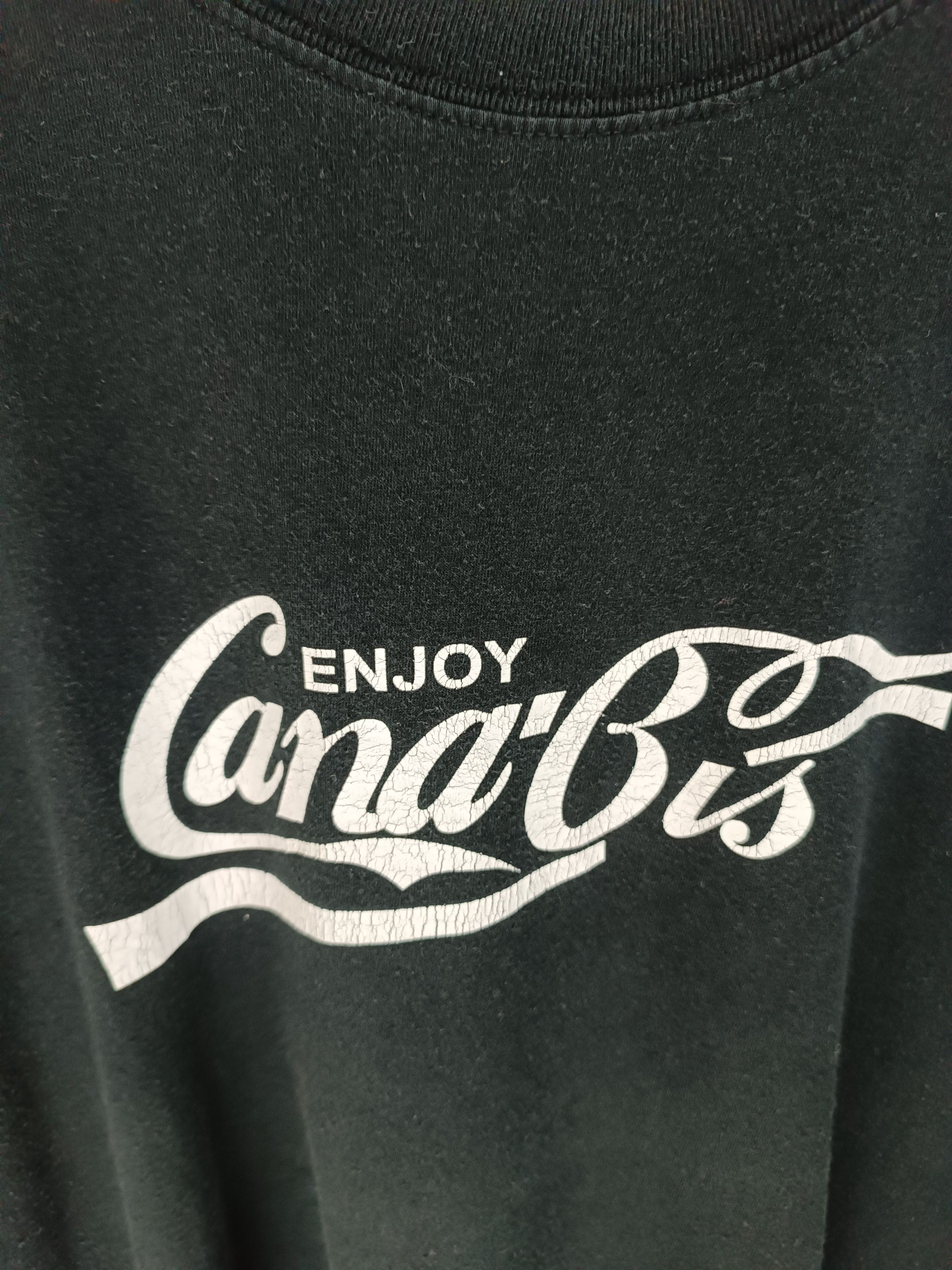 Vintage VINTAGE 2000s FADED ENJOY CANNABIS MARIJUANA HIGH CULTURE TS Size US L / EU 52-54 / 3 - 6 Thumbnail