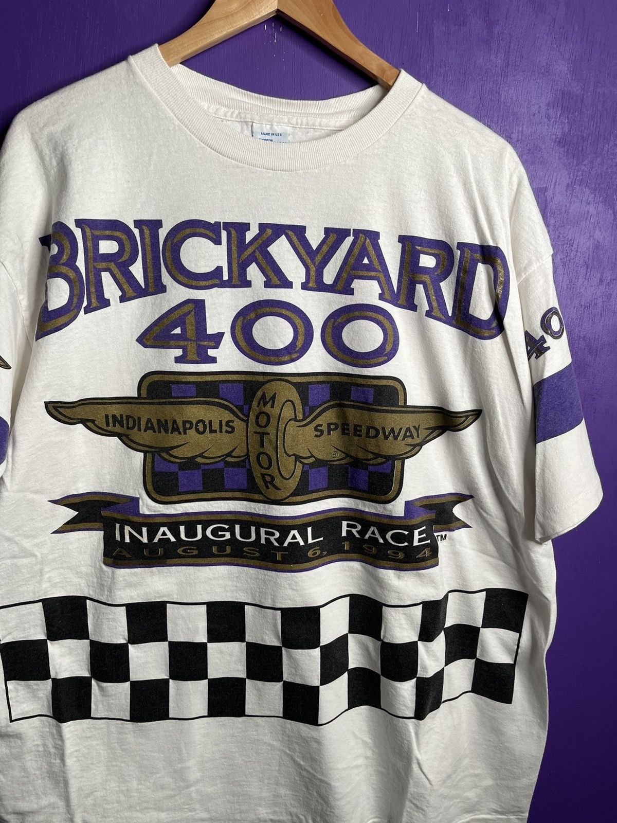 NASCAR × Salem Sportswear × Vintage Vintage 1994 Brickyard 400 inaugural race AOP t-shirt Size US XL / EU 56 / 4 - 3 Thumbnail