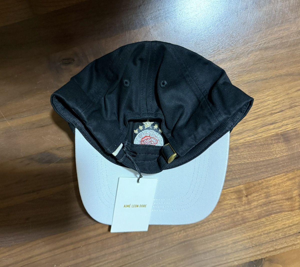 Aime Leon Dore Aime Leon Dore ALD / Olympiacos F.C. Logo Hat Jet Black Size ONE SIZE - 7 Thumbnail