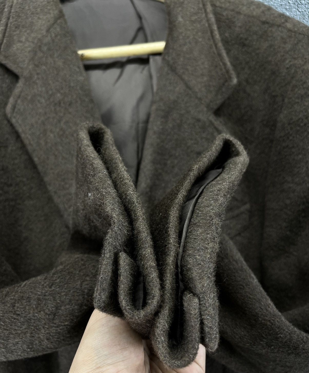 Lanvin Vintage Lanvin Classique Brown Wool Blazer Coats Jacket Size US L / EU 52-54 / 3 - 11 Thumbnail