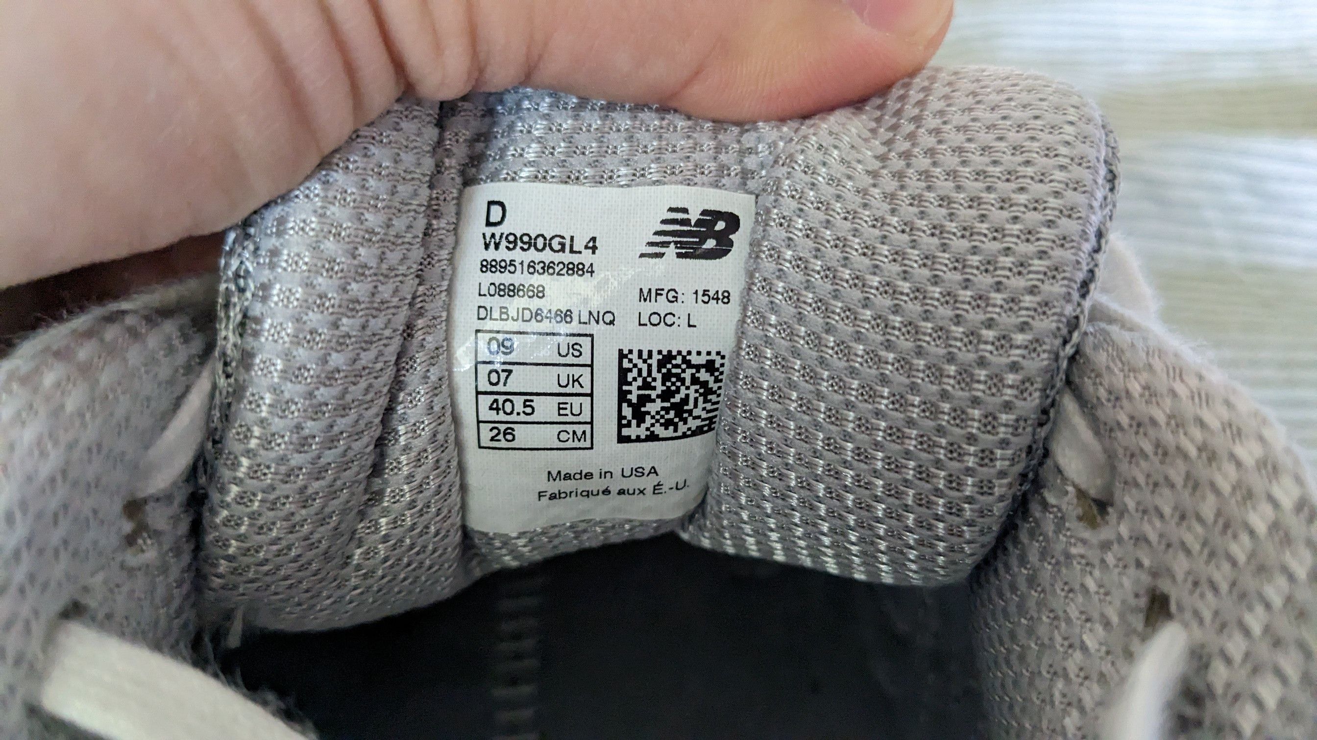 New Balance 990V4 W990GL4 Size US 9 / IT 39 - 5 Thumbnail