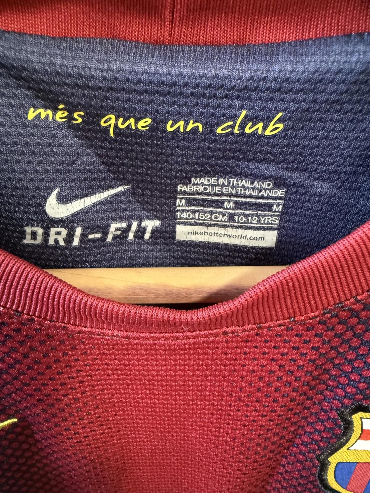 Nike Nike FC Barcelona Kids' Soccer Jersey Dri-FIT Size M (10-12Y Size US M / EU 48-50 / 2 - 3 Thumbnail
