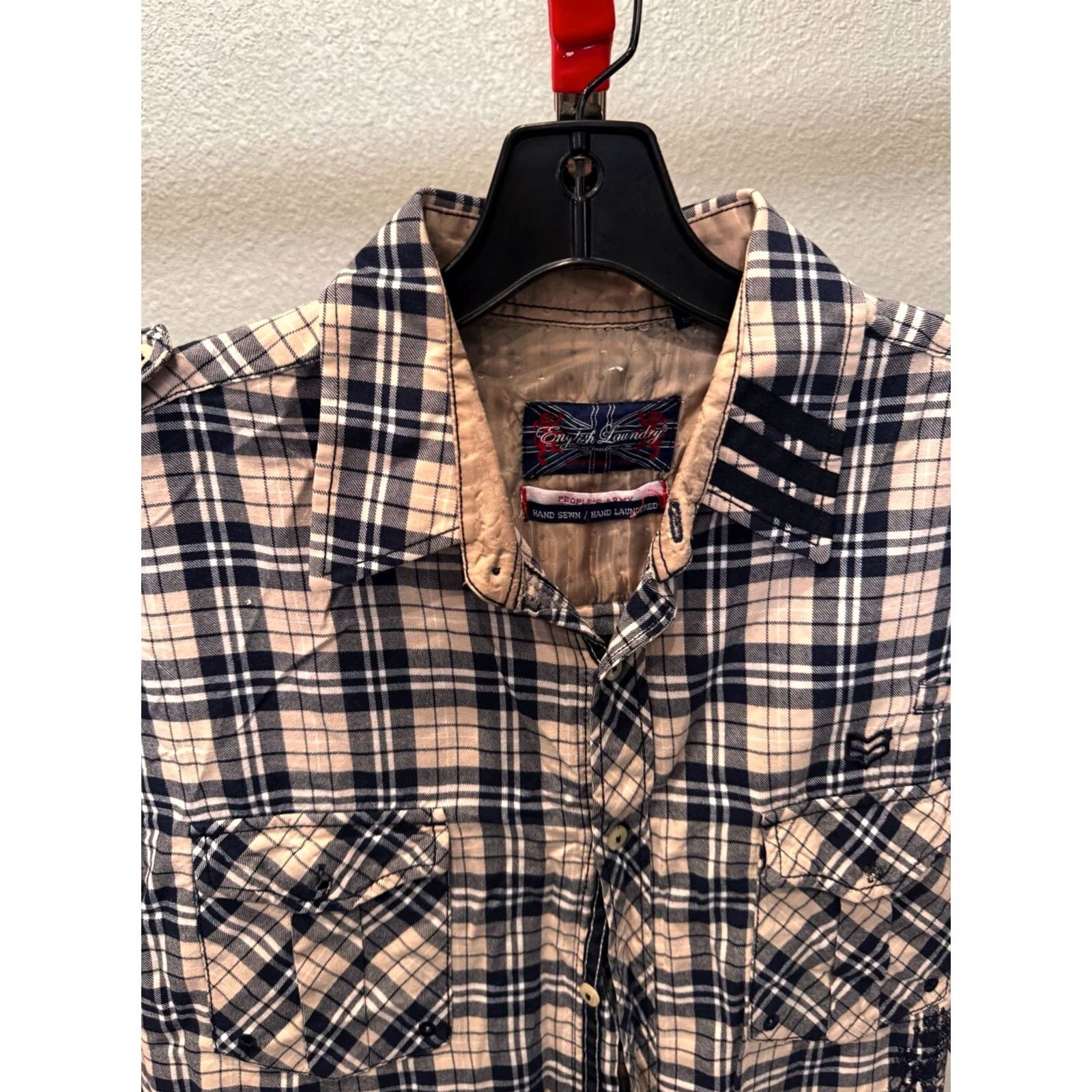 English Laundry English Laundry LONG SLEEVE SHIRT XL 17 x 35/36 Plaid Mens Size US XL / EU 56 / 4 - 6 Thumbnail