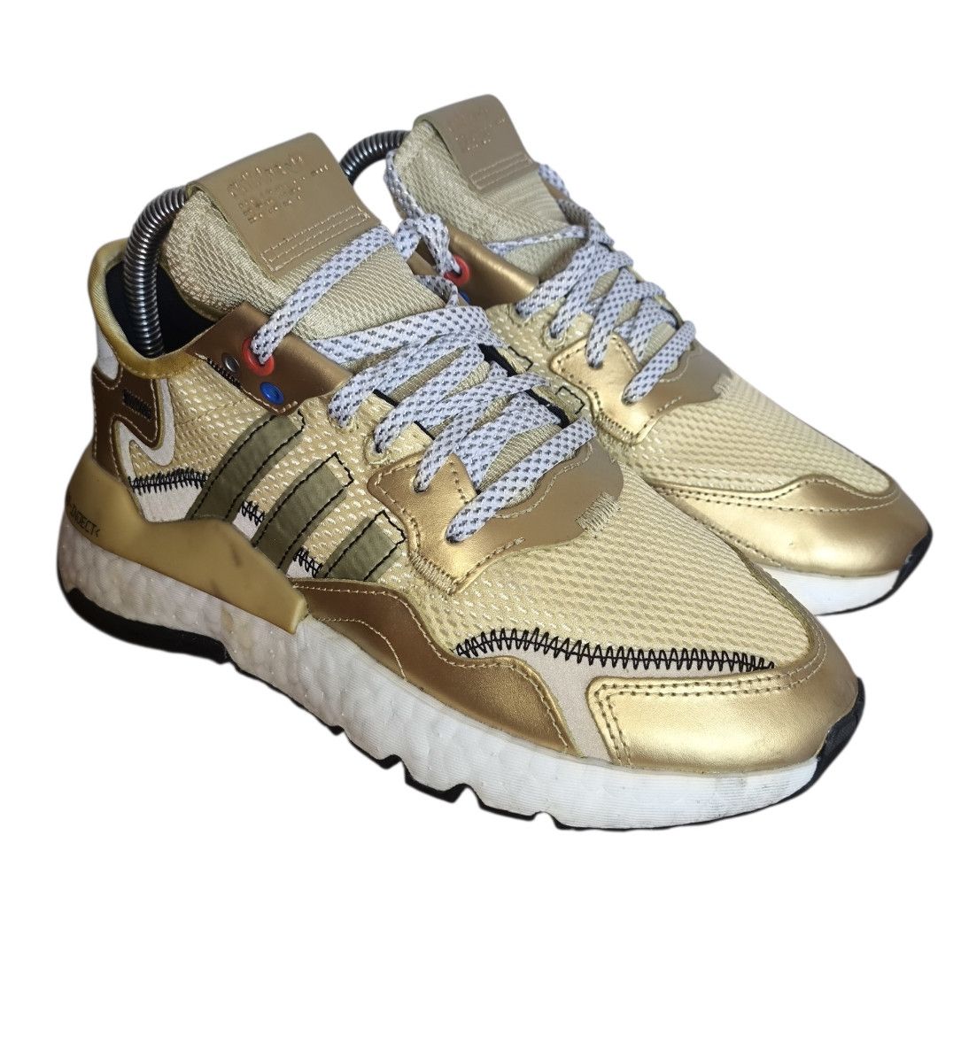 Adidas Adidas Nite Jogger Gold Metallic Sneakers EU36 Light Wear Size US 6 / IT 36 - 1 Thumbnail