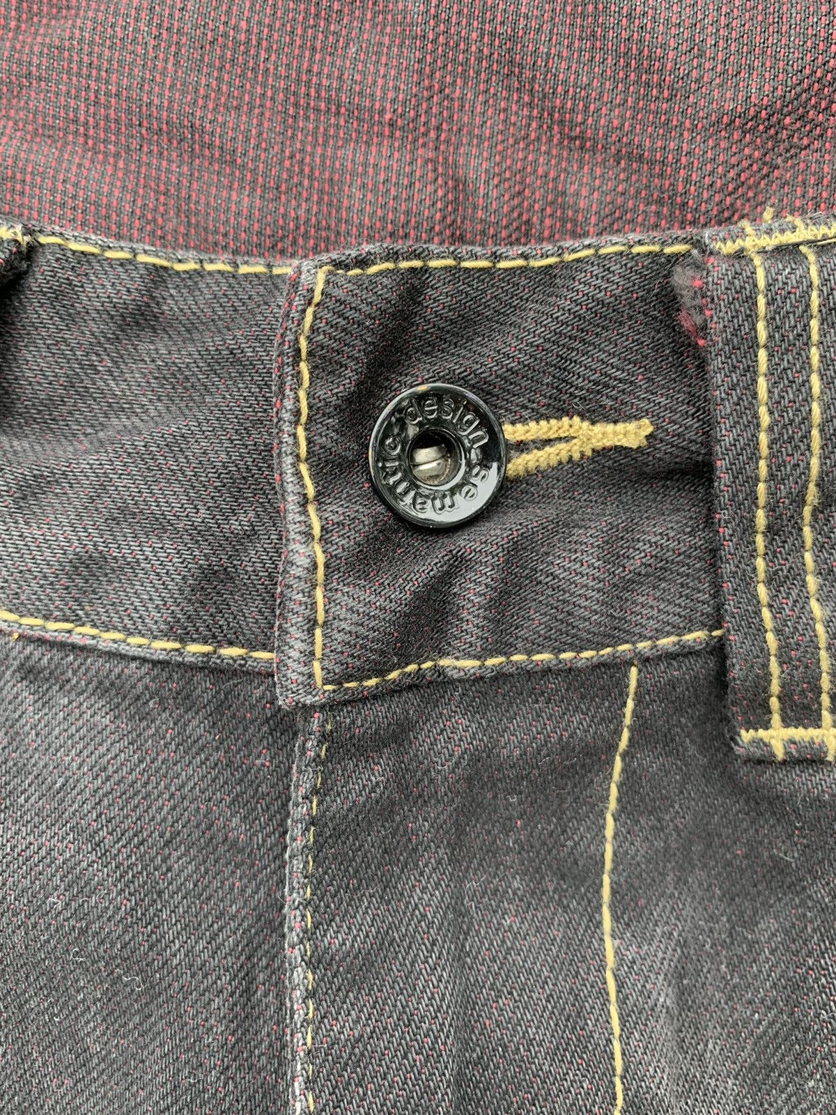 If Six Was Nine FLARE💥 SEMANTIC DESIGN PUNK STYLE MUDMAX DISTRESSED DENIM🎌☠️ Size US 31 - 18 Thumbnail
