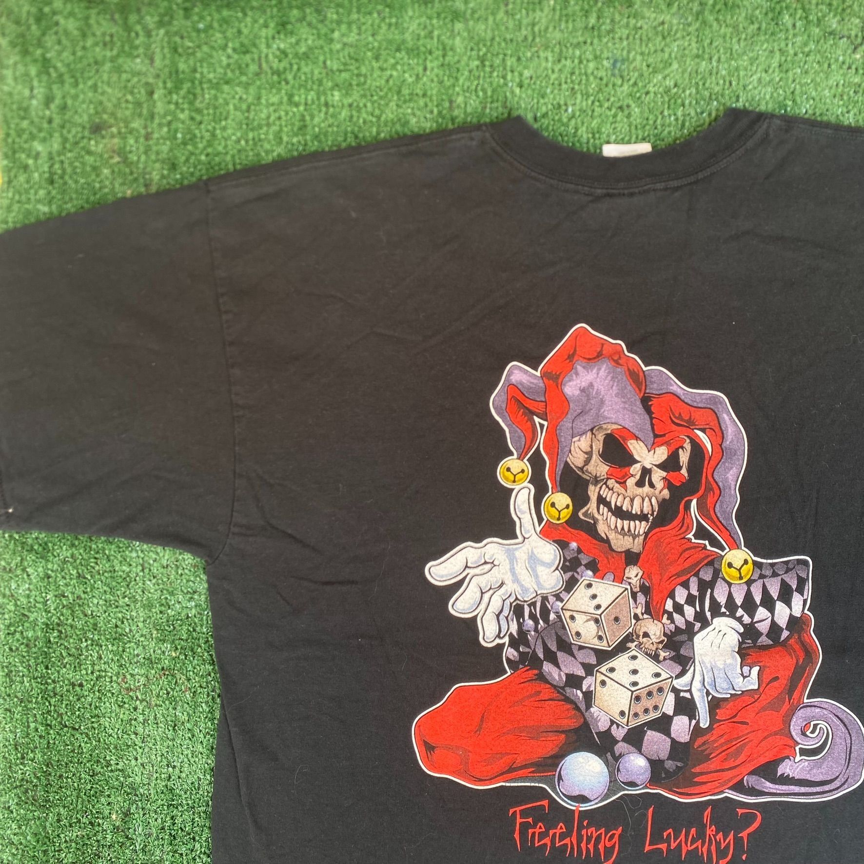 Vintage Vintage Y2K Joker Skull Shirt Jester Punk Biker Choppers Tee Size US XL / EU 56 / 4 - 6 Thumbnail
