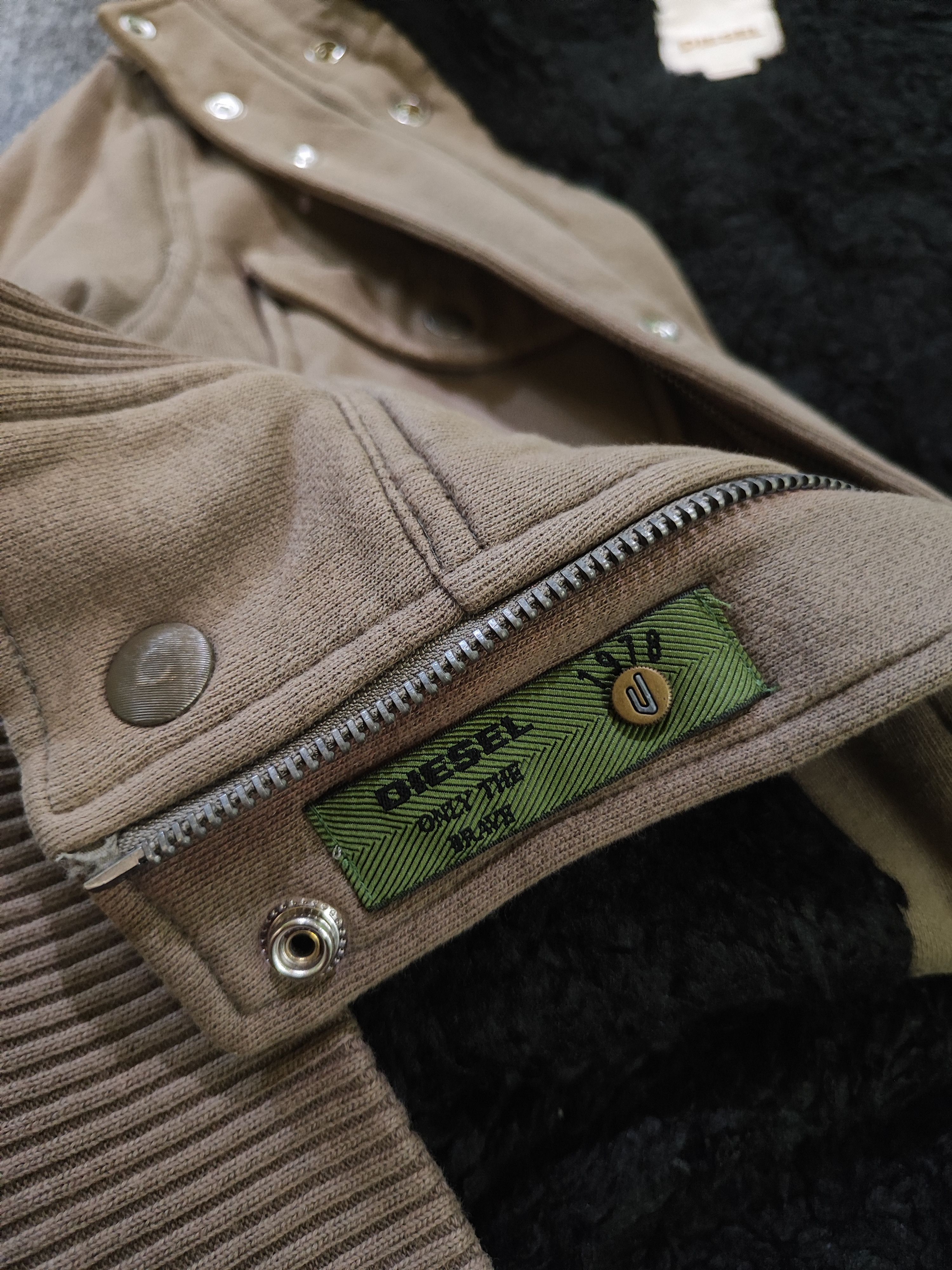 Diesel Vintage Diesel inner sheep leather sherpa hoodie Size US M / EU 48-50 / 2 - 10 Thumbnail