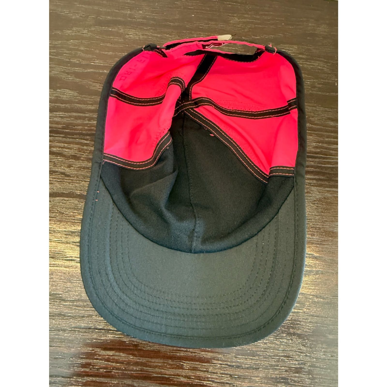Nike Nike Dri-Fit Hat Cap Mens One Size Pink Featherlight Strapback Lightweight Breathable Adjustable Baseball Cap Size ONE SIZE - 6 Thumbnail