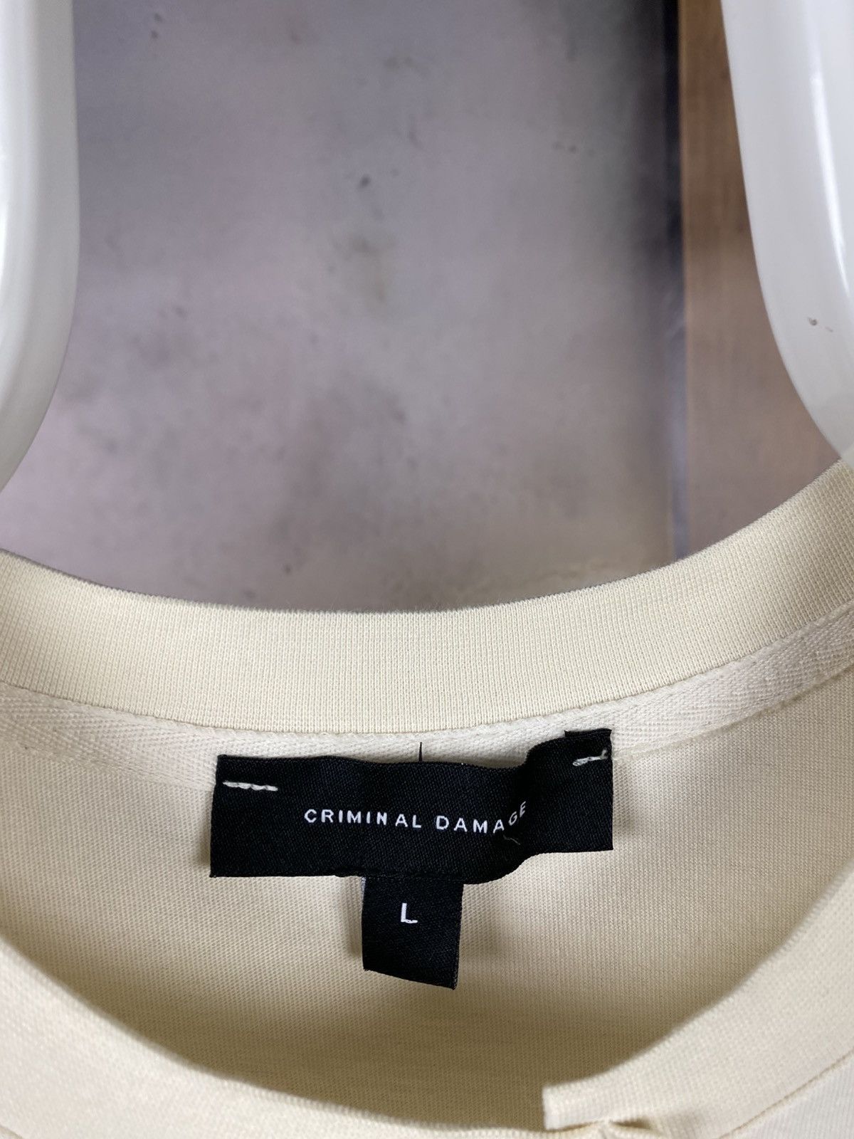Criminal Damage 🧶T-Shirt Criminal Damage Velour Logo Beautiful Stitching🧶 Size US L / EU 52-54 / 3 - 10 Thumbnail