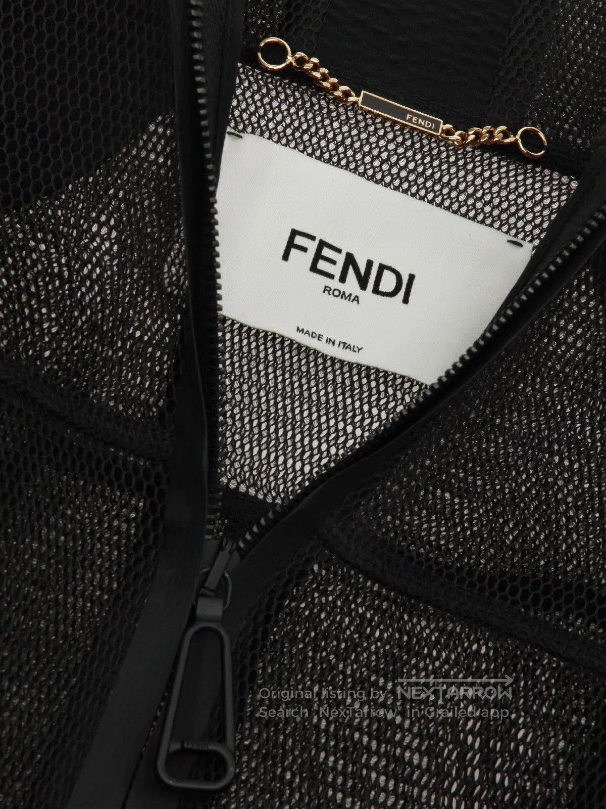Fendi fendi perforated black outerwear jacket. Size US S / EU 44-46 / 1 - 8 Thumbnail