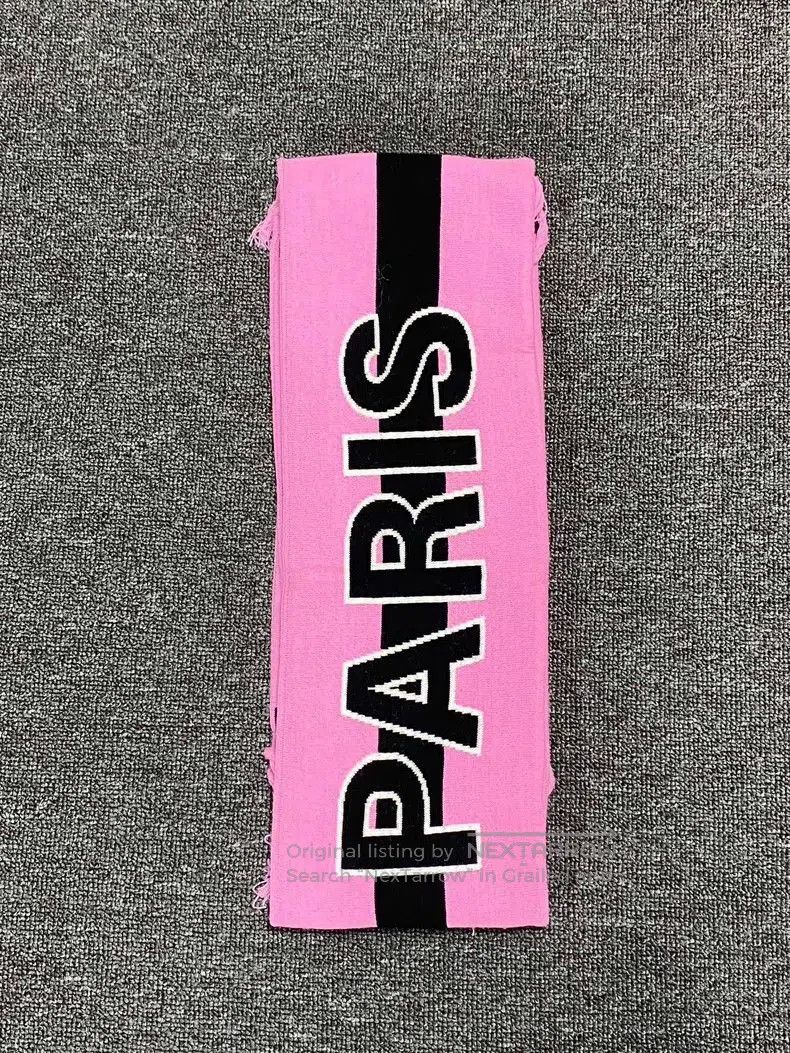 Balenciaga Balenciaga Pink Cashmere Blend Logo Scarf. Size ONE SIZE - 5 Thumbnail