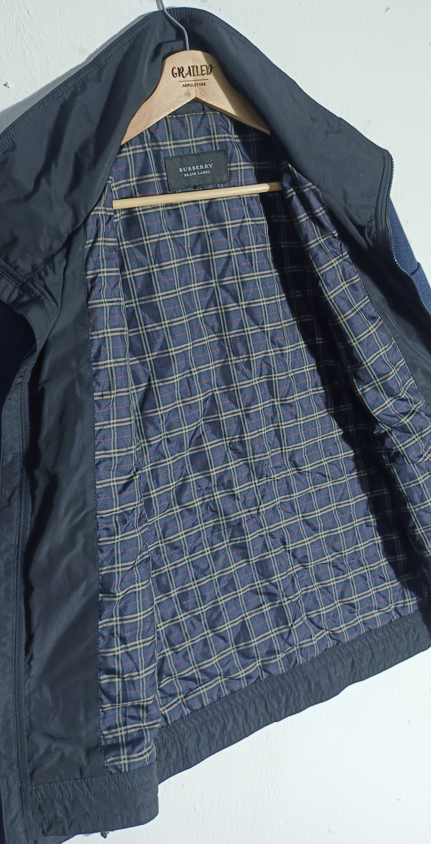 Burberry Burberry Black Label Nova Check Double Zipper Wool Outer Size US L / EU 52-54 / 3 - 13 Thumbnail