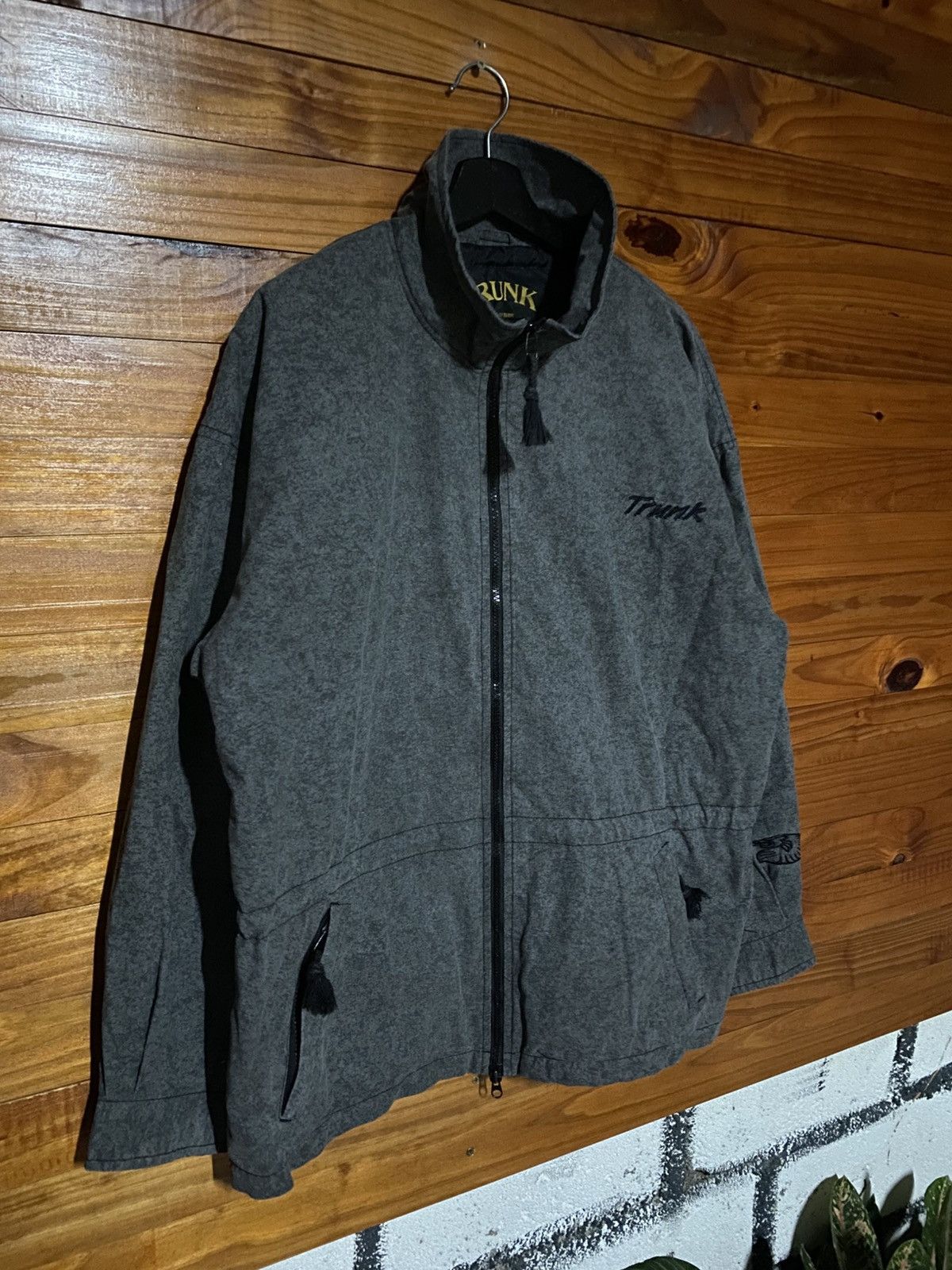 Trunk Ltd Vintage Trunk Japan Grey Fleece Zip-Up Jacket | 90s Minimal Size US M / EU 48-50 / 2 - 5 Thumbnail