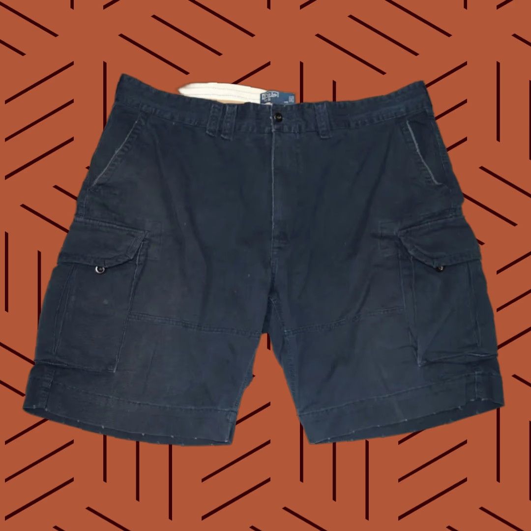 Polo Ralph Lauren VINTAGE Polo Ralph Lauren Shorts Chino Navy Blue 42 Mens Classic Preppy Size US XL / EU 56 / 4 - 1 Thumbnail