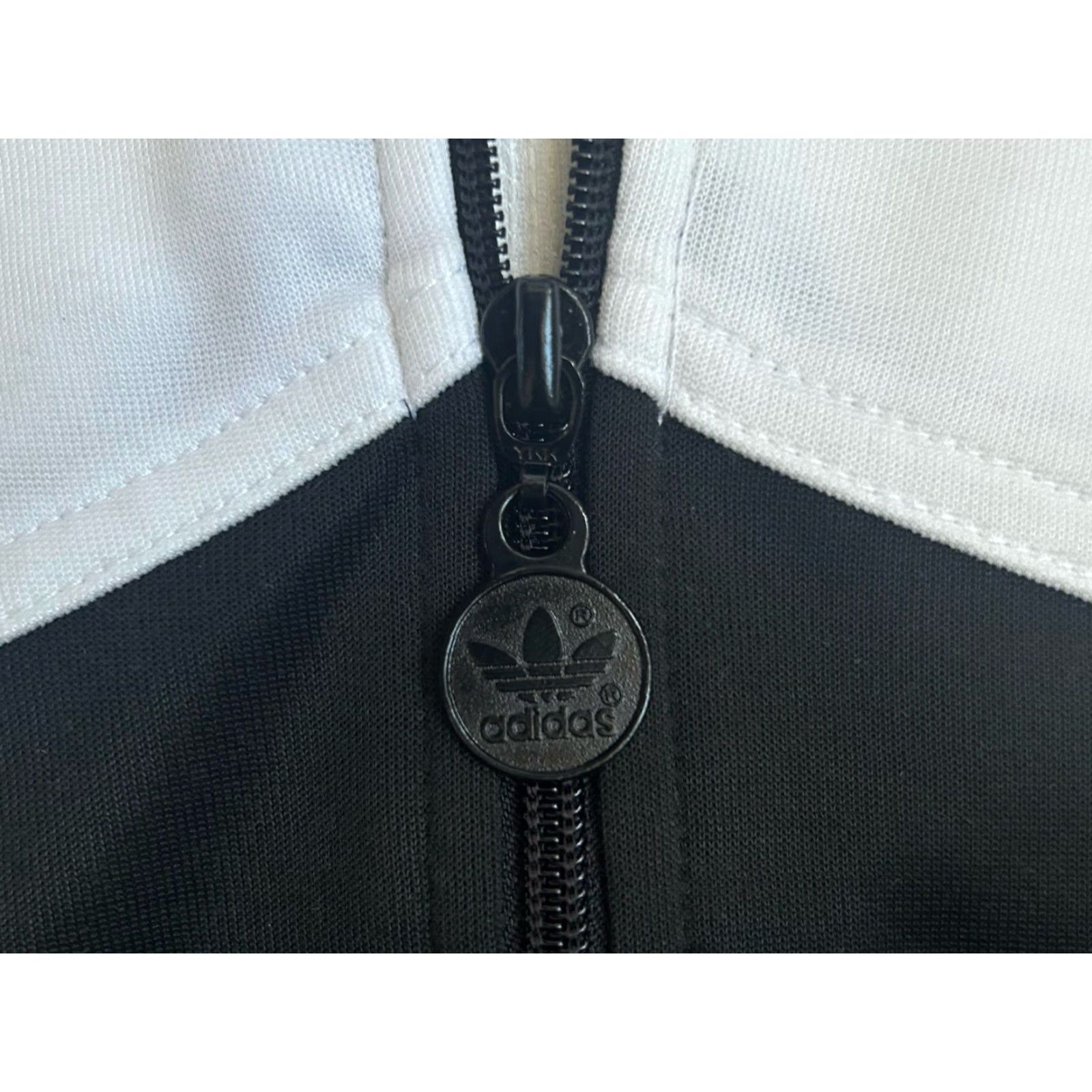 Adidas VINTAGE adidas Track Jacket Mens Large 80s Black Light-weight 80s Style Embroidered Logo Zip Pockets NWT Deadstock Size US L / EU 52-54 / 3 - 6 Thumbnail