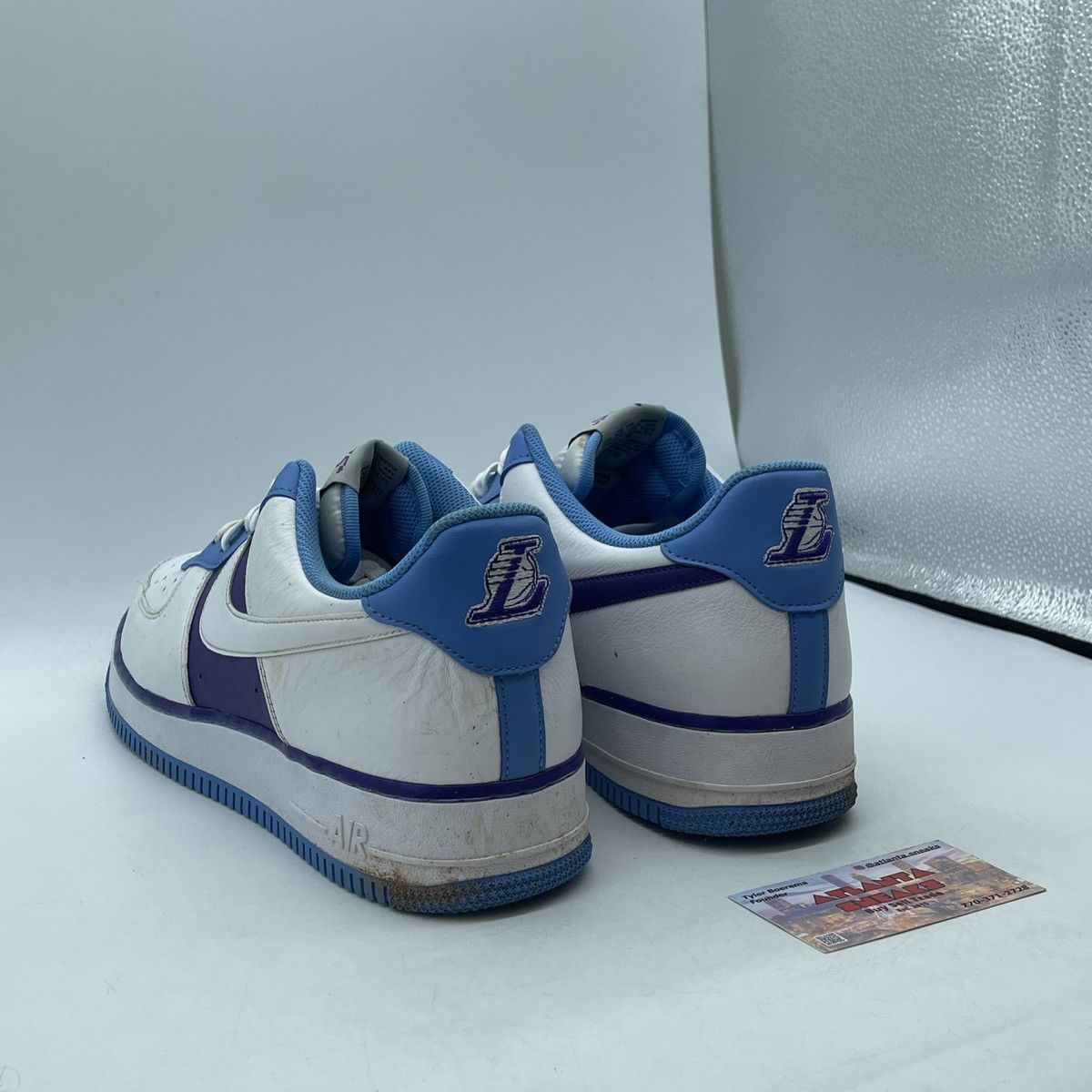 Nike NBA x air force 1 75th anniversary lakers Size US 14 / EU 47 - 4 Thumbnail
