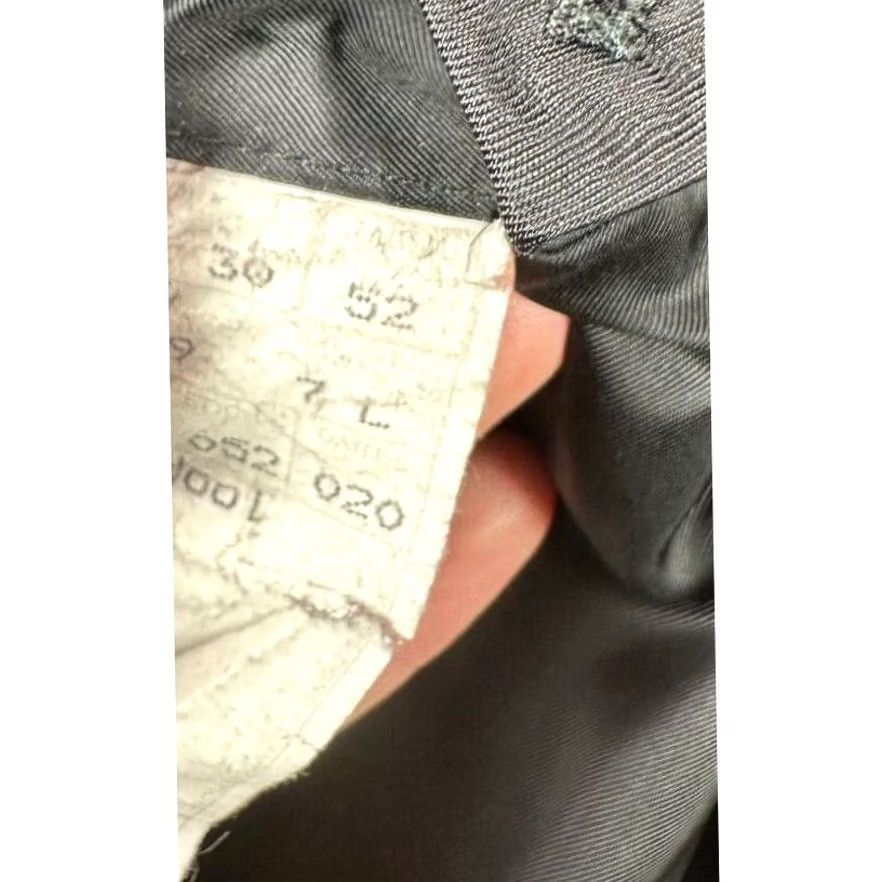Faconnable Faconnable Blazer Mens 42 US 52 Tailleur Charcoal Grey Window Pane Check Wool Sport Coat Regular Long Sleeve 3 Button Notch Lapel Men Size 42R - 7 Thumbnail