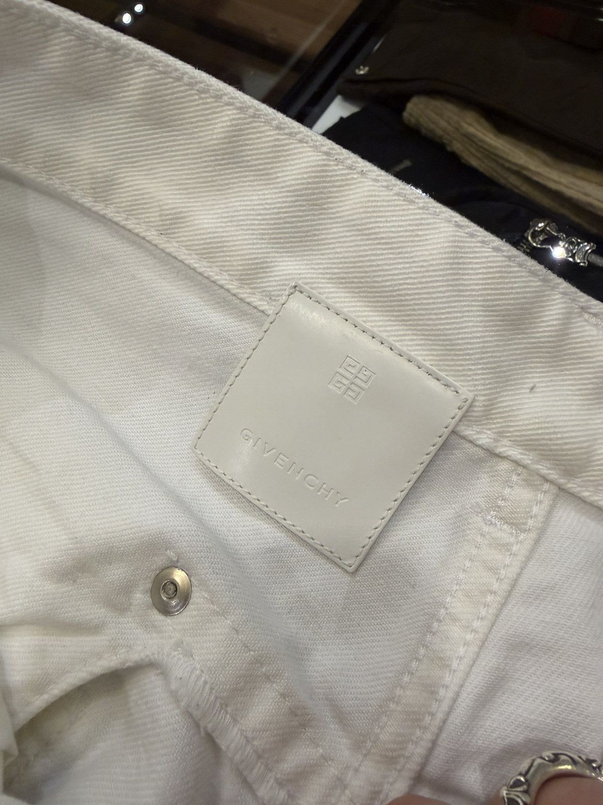 Givenchy Givenchy Graffiti Denim Jeans Size US 34 / EU 50 - 4 Thumbnail
