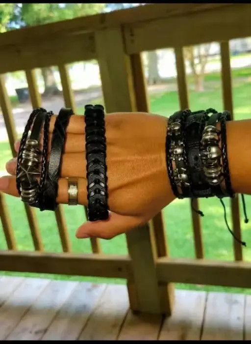 Jewelry Skull Head Multilayer Bracelet Size ONE SIZE - 4 Thumbnail