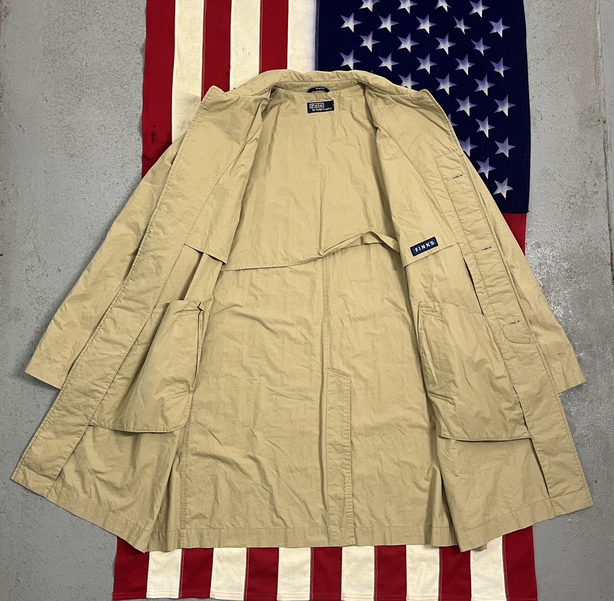 Polo Ralph Lauren Vintage Polo Ralph Lauren Trench Beige Tan Cotton Twill City Size US XXL / EU 58 / 5 - 3 Thumbnail
